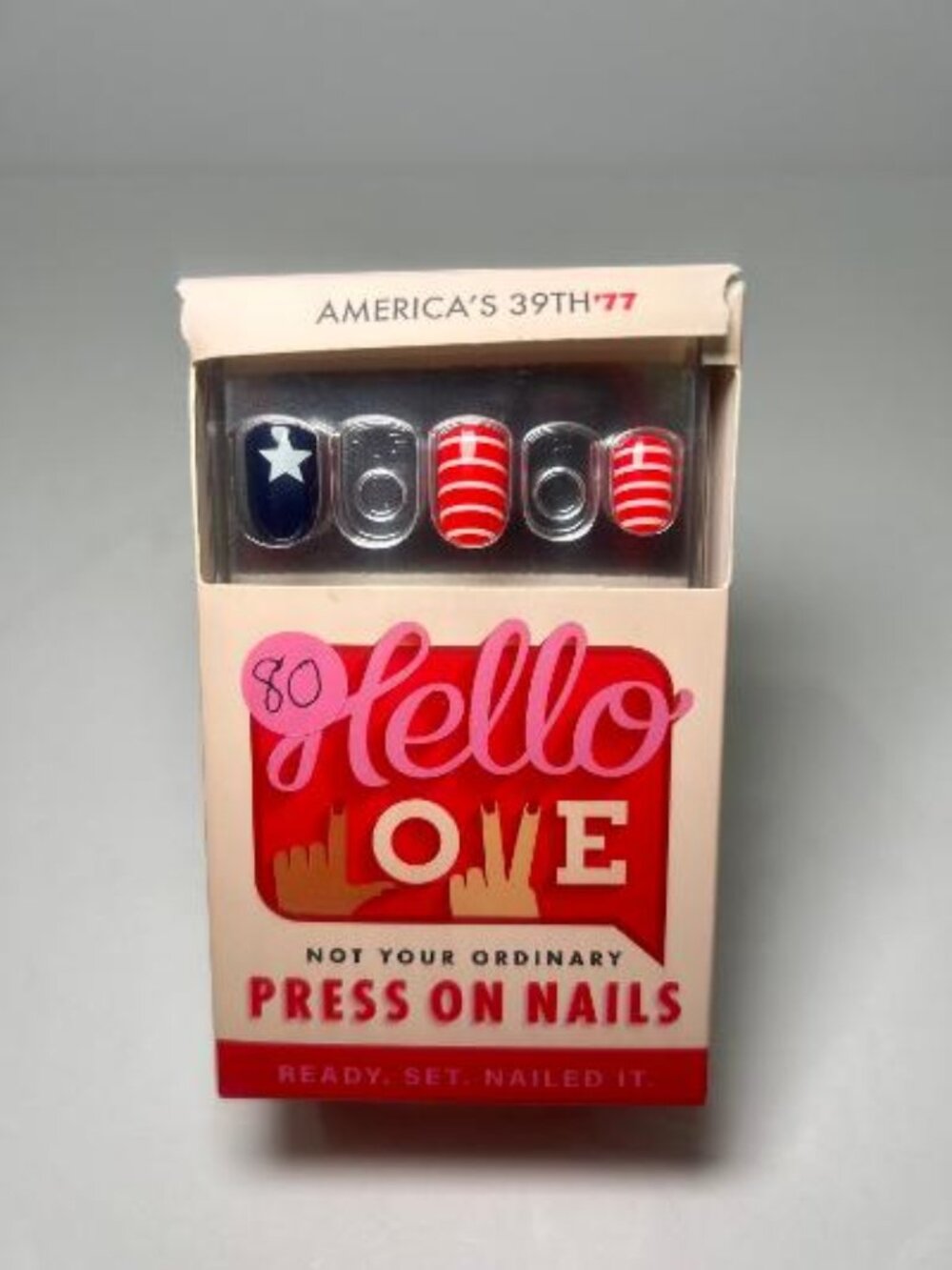 Hello Love Press On Nails America's 39th Partial Set PLEASE READ